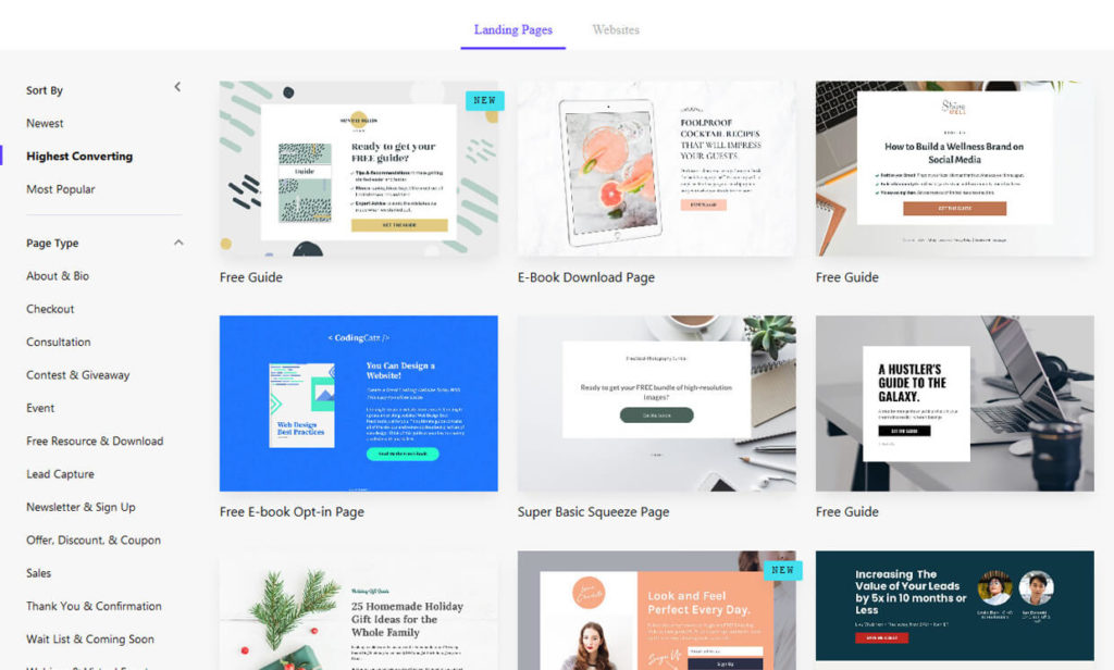 Leadpages Landing Page Builder Templates