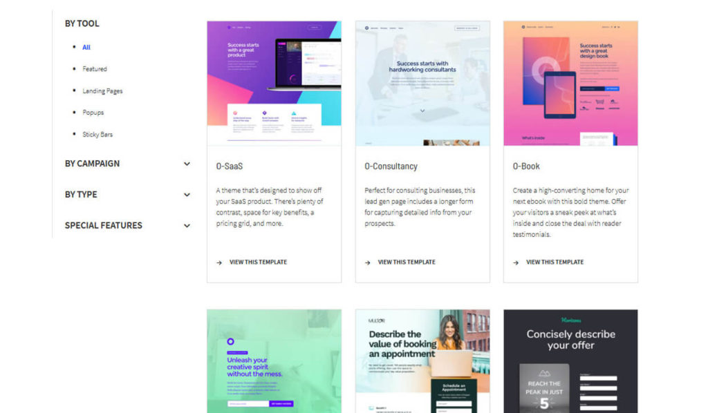 Unbounce Landing Page Builder Templates