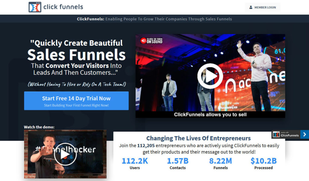 Best Sales Funnel Builder Software ClickFunnels