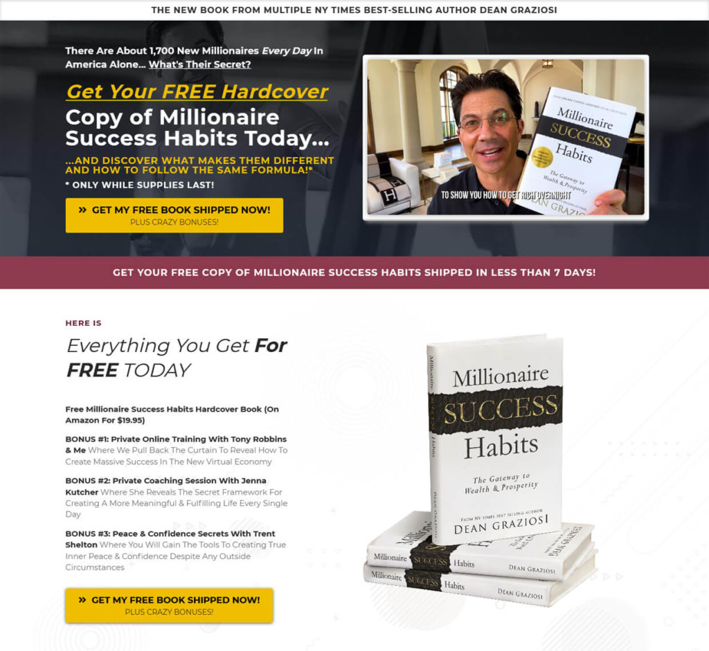 Dean Graziosi Sales Funnel Types Book