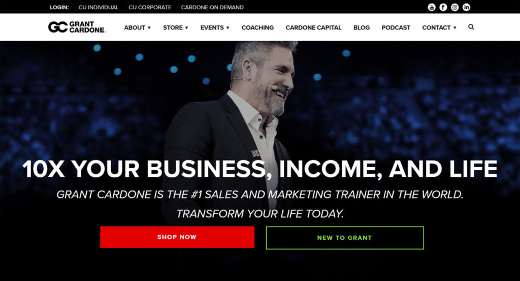 Grant Cardone Types Of Sales Funnel Example
