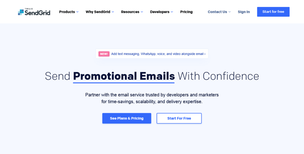 Best Email Marketing Software SendGrid