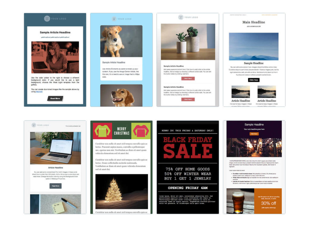 Email Marketing Templates AWeber