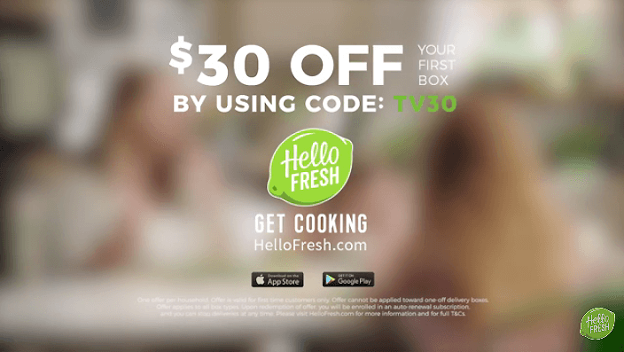 Hellofresh Television Advert Discount Code