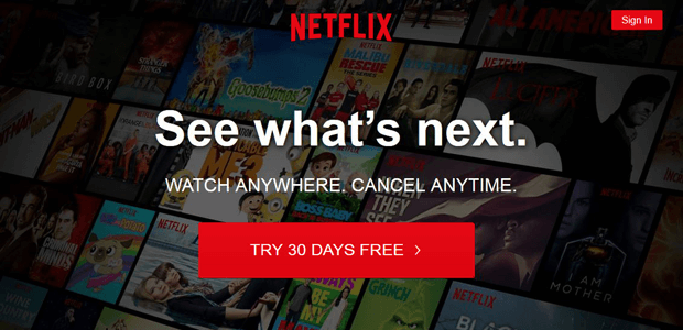 Netflix Sales Funnel