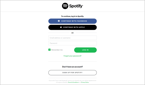 Spotify Sales Funnel Premium Sign Up Page