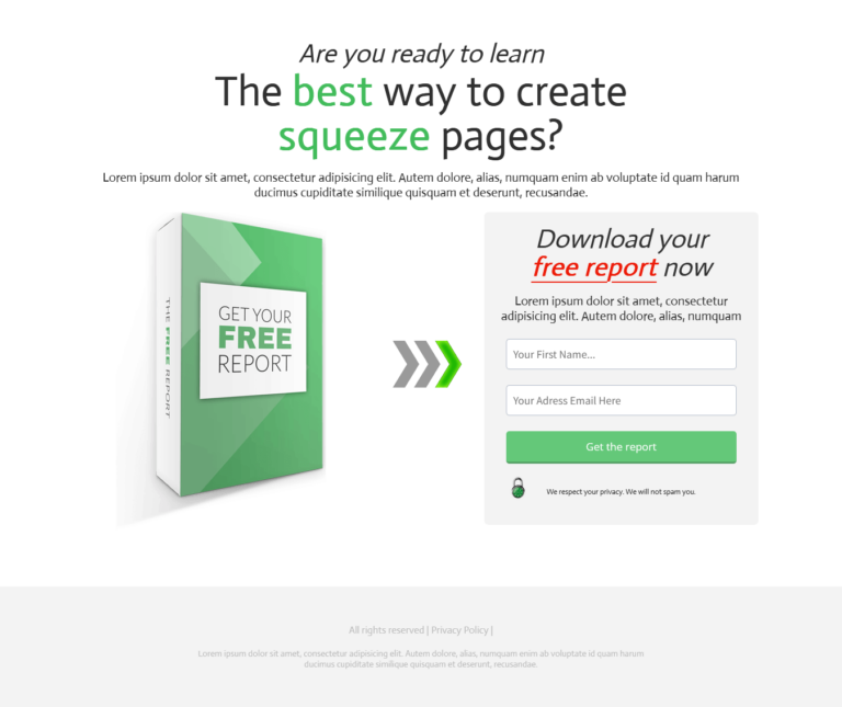 Create Sales Funnel Landing Page Systeme.io Template Full