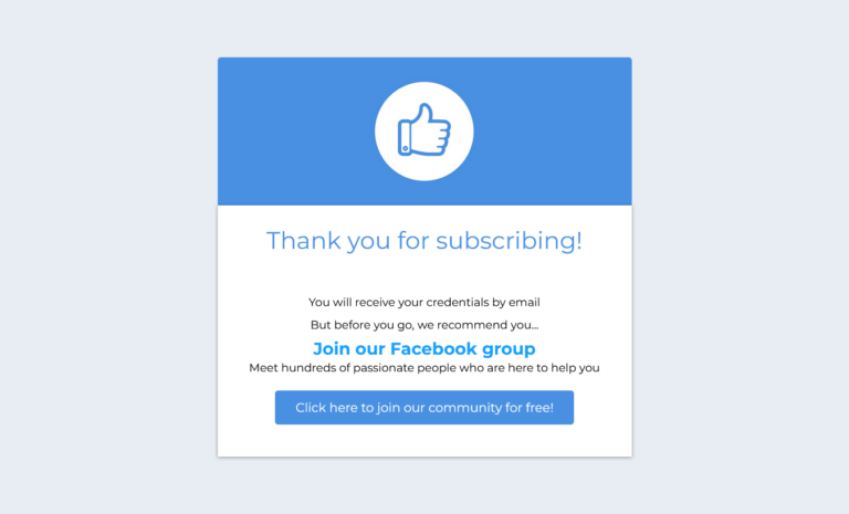 Create Sales Funnel Opt-in Thank You Page Systeme.io Template Full