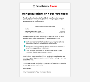Create A Sales Funnel Sale Thank You Page Final