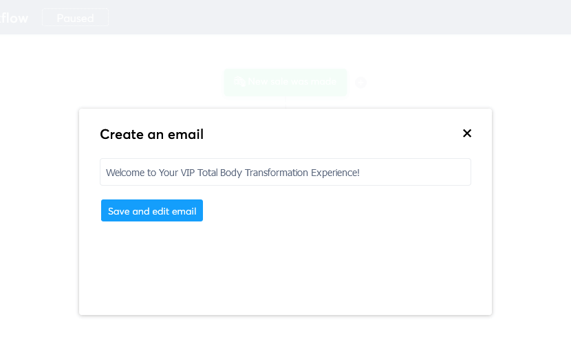Create A Sales Funnel Systeme.io Workflow Add Email For Upsell